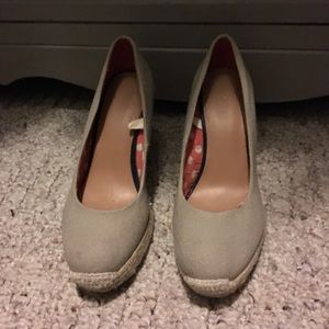 Merona fabric wedge. Size 6.